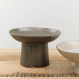 Kati Von Lehman Home Kitchen Serving Tall Pedestal Serving Bowl Charcoal
