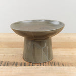 Kati Von Lehman Home Kitchen Serving Tall Pedestal Serving Bowl Charcoal