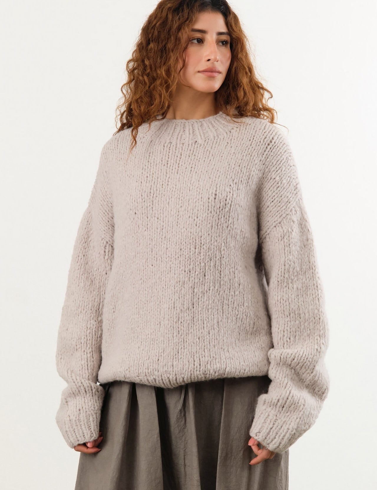 Lauren Manoogian Apparel Womens Sweaters Handknit Crewneck