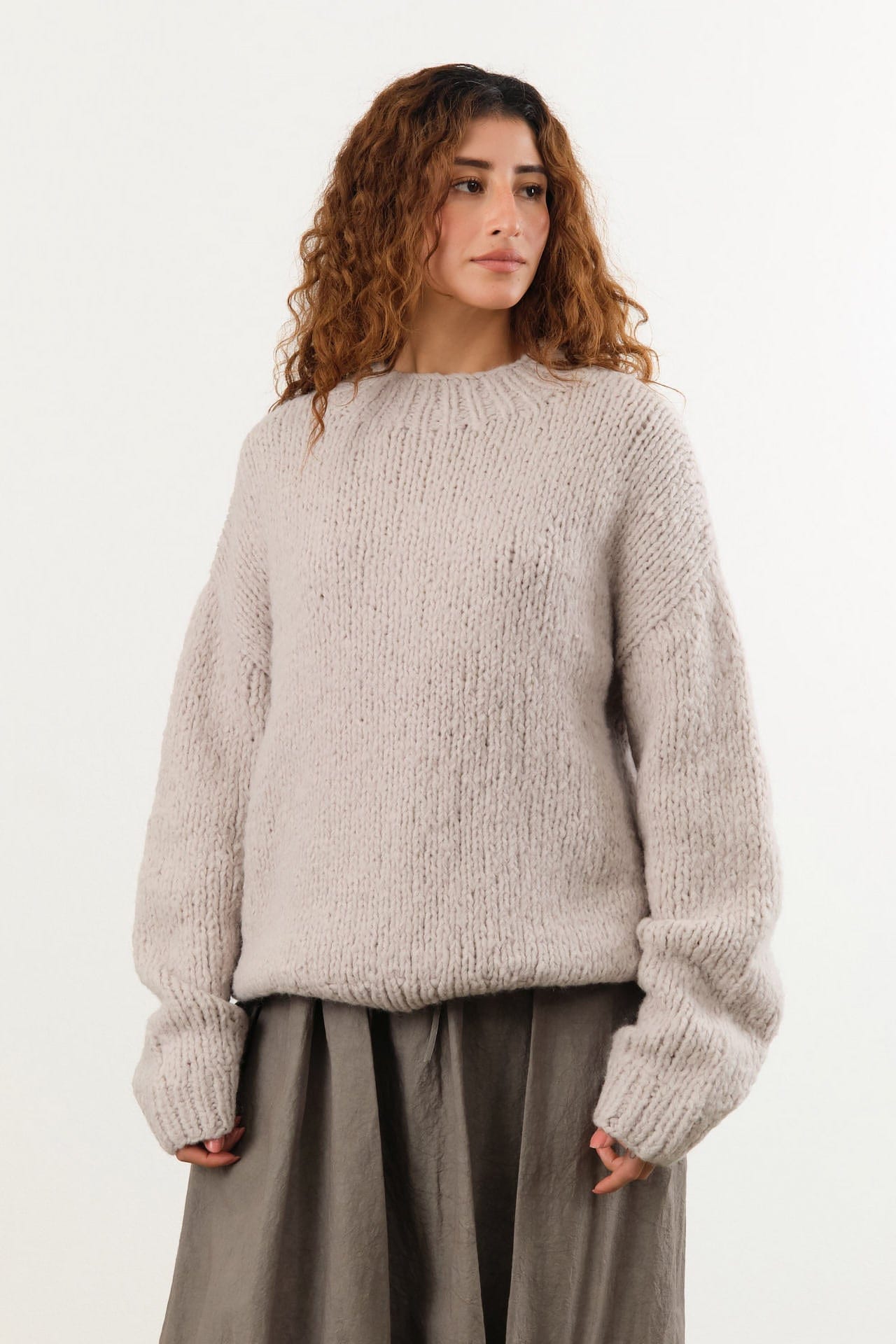 Lauren Manoogian Apparel Womens Sweaters Handknit Crewneck