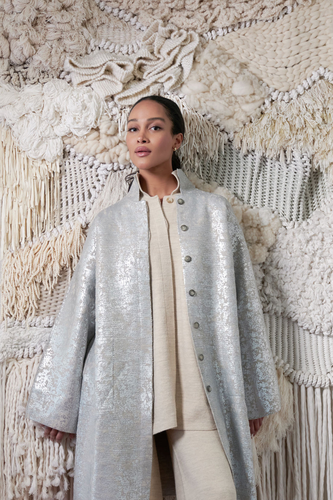 Lauren Manoogian Foil Car Coat