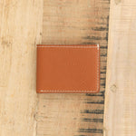 Lindquist Accessories Wallets Jackson Bi-Fold Wallet in Milled Leather Brown Leather Brown / 4.25" L X 3.25" W