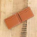 Lindquist Accessories Wallets Jackson Bi-Fold Wallet in Milled Leather Brown Leather Brown / 4.25" L X 3.25" W
