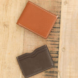Lindquist Accessories Wallets Jackson Bi-Fold Wallet in Milled Leather Brown Leather Brown / 4.25" L X 3.25" W