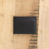 Lindquist Accessories Wallets Jackson Bi-Fold Wallet in Milled Black Black / 4.25" L X 3.25" W
