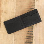 Lindquist Accessories Wallets Jackson Bi-Fold Wallet in Milled Black Black / 4.25" L X 3.25" W