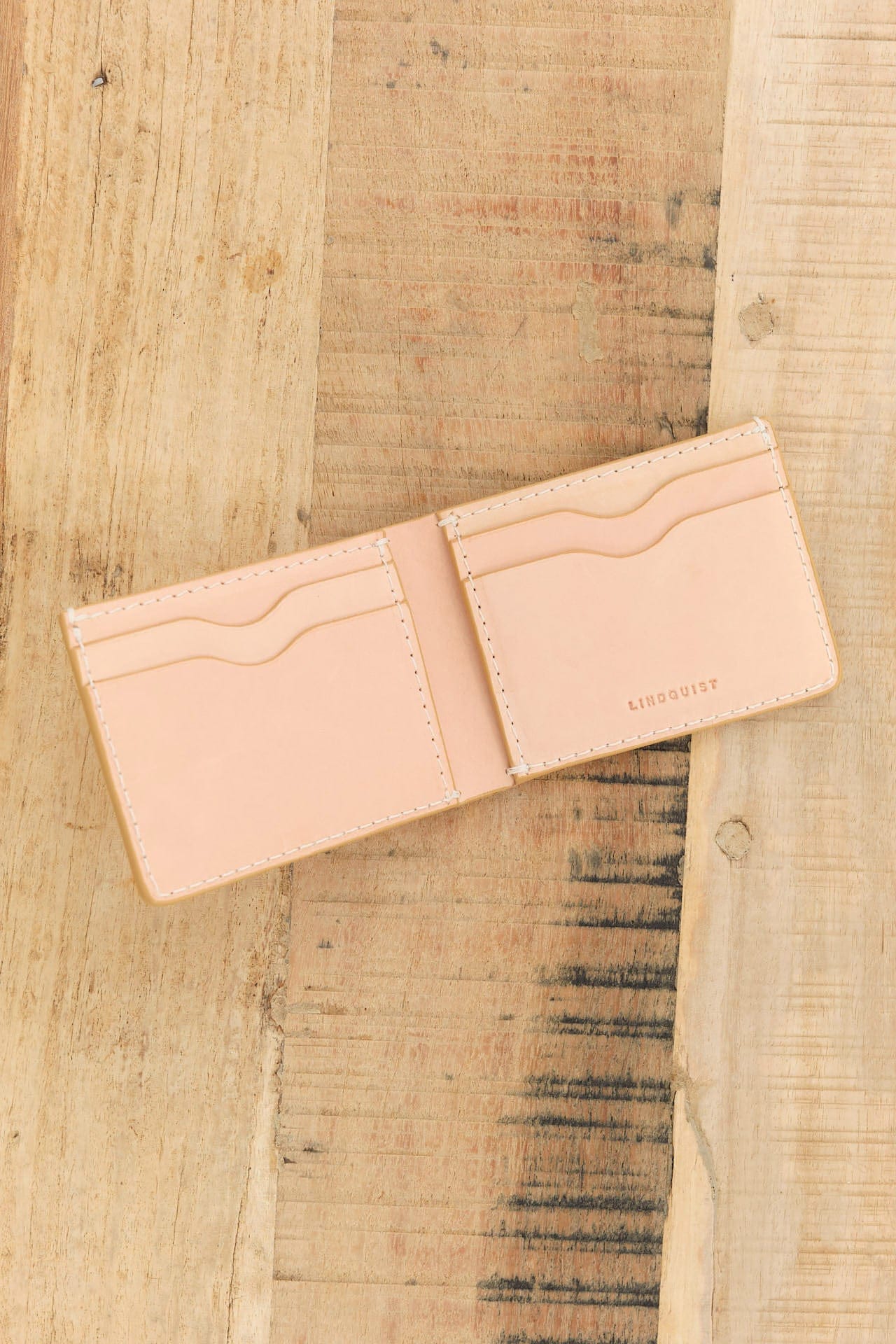 Lindquist Accessories Wallets Jackson Bi-Fold Wallet in Vachetta Vachetta / 4.25" L X 3.25" W