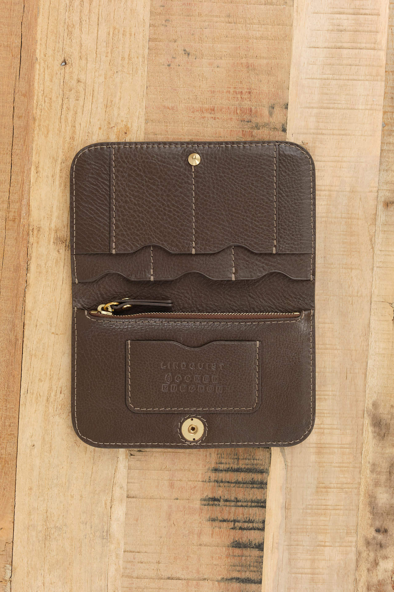 Lindquist Accessories Wallets Lina Wallet in Chaga Chaga / 7.75" L X 4.75" W X .5" D
