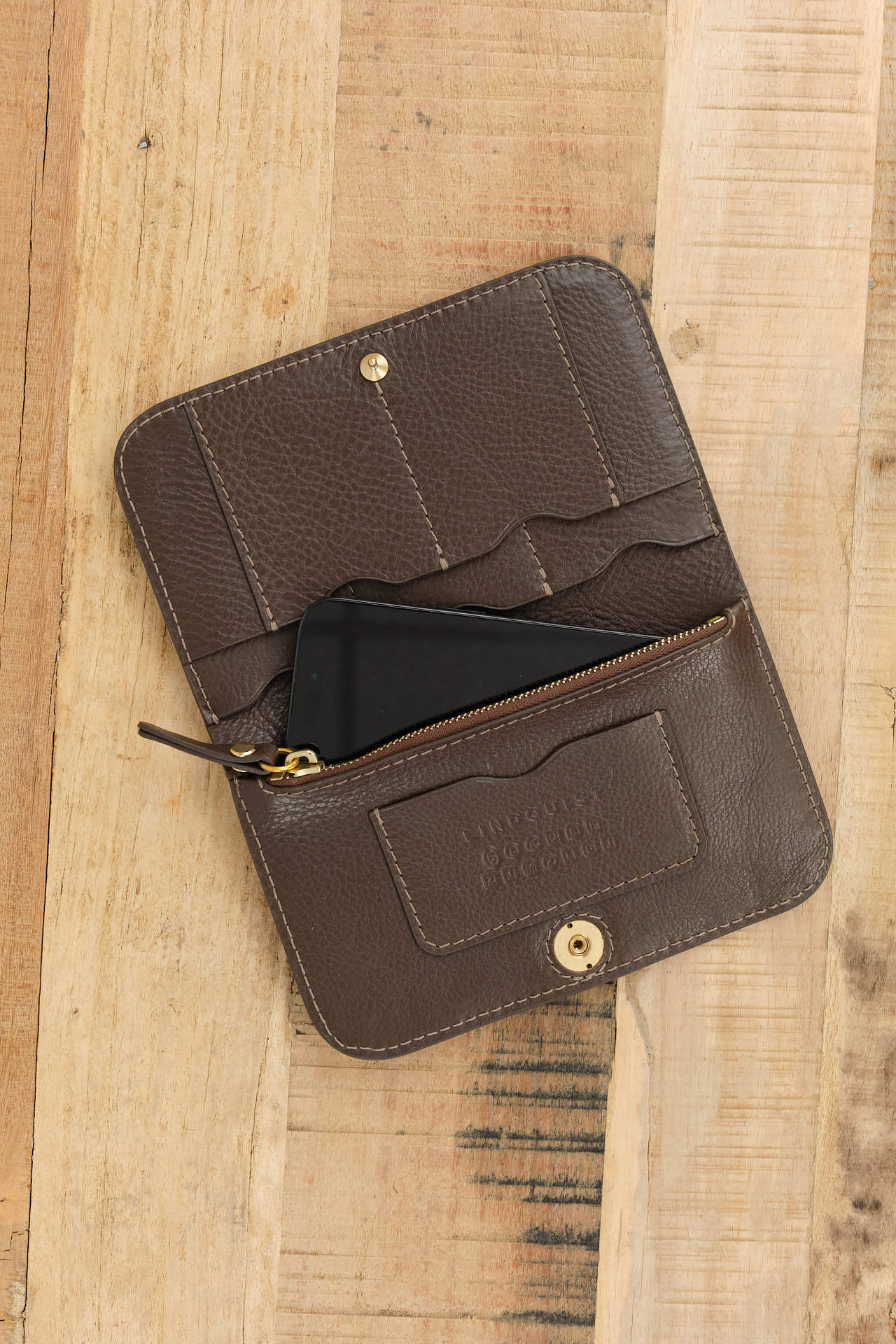 Lindquist Accessories Wallets Lina Wallet in Chaga Chaga / 7.75" L X 4.75" W X .5" D