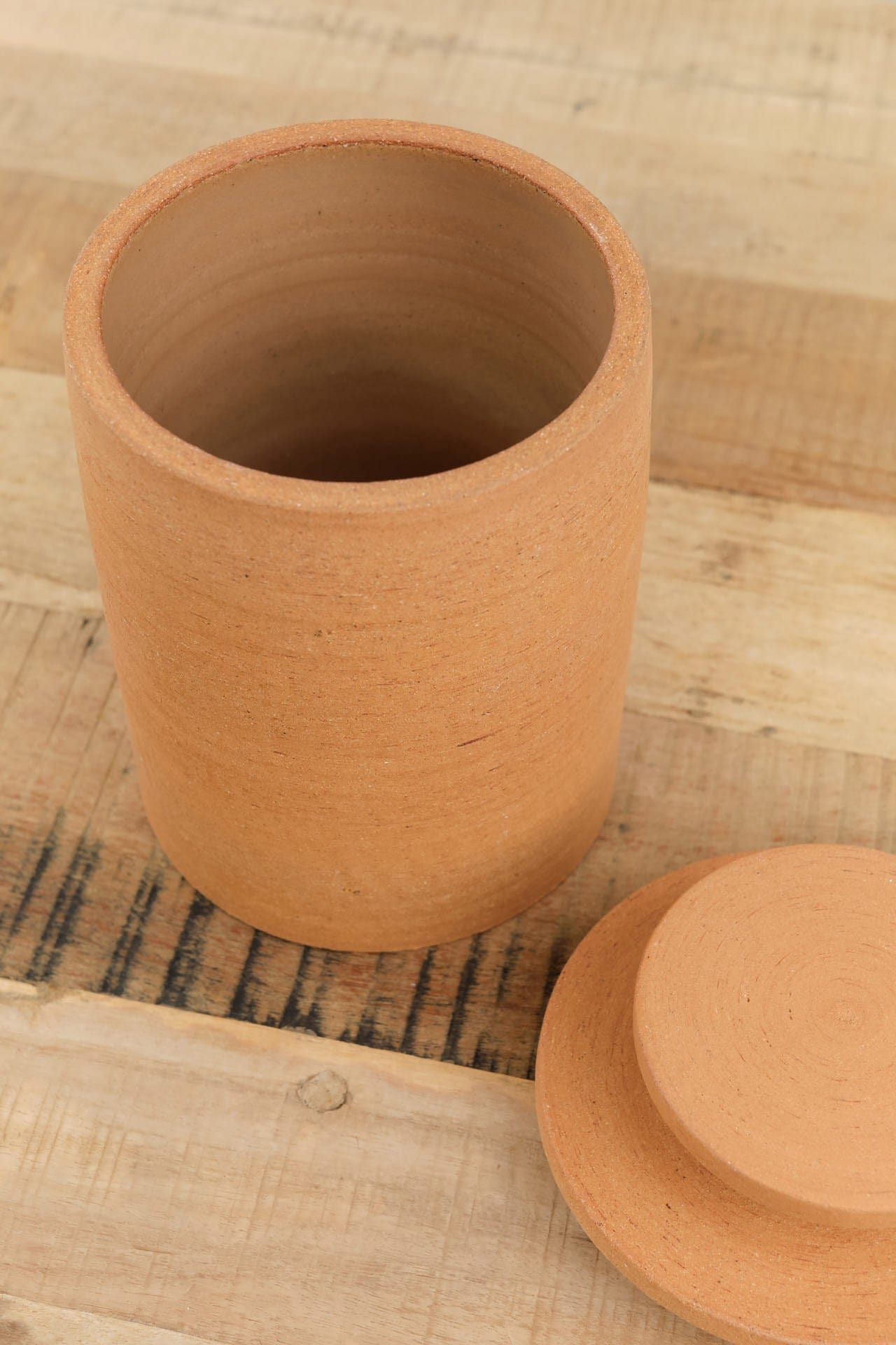 MH Ceramics Home Kitchen Containers Large Alto Jar in Terracotta Terracotta