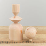 Mature Ha. Home Objects Hinoki Hat Stand Japanese Cypress / 13.25" H X 4" Dia