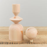 Mature Ha. Home Objects Hinoki Hat Stand Japanese Cypress / 13.25" H X 4" Dia