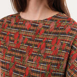 No. 6 Apparel Womens Blouses Nico Top in Rose Plaid