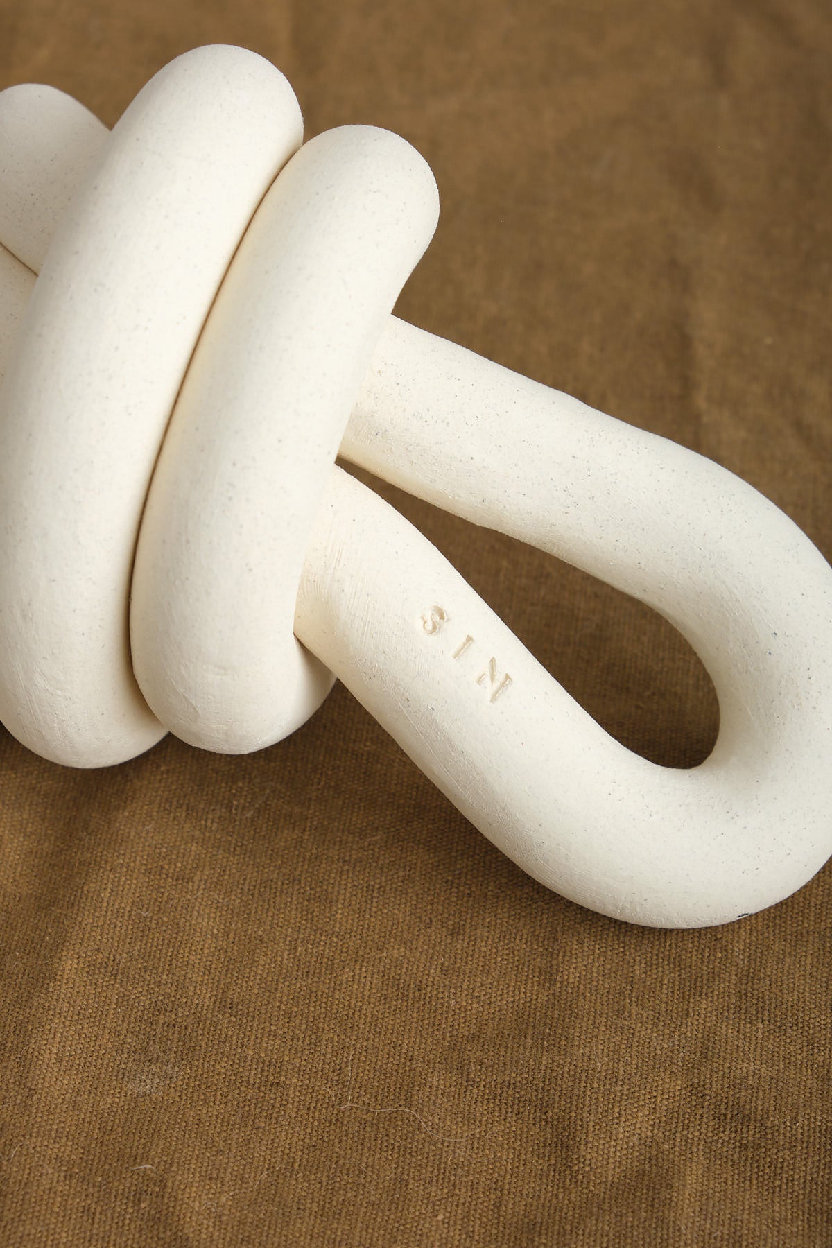 Double Loop Knot, Sand: SIN ceramics & home goods - Made in