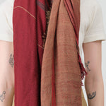 Tamaki Niime Big Roots Shawl in Cider