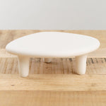 Tina Frey Designs Home Kitchen Serving Puddle Medium Elevated Platter White