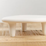 Tina Frey Designs Home Kitchen Serving Puddle Medium Elevated Platter White