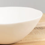 White Resin Large Tapered Bowl by Tina Frey Designs 