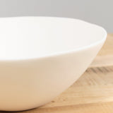 White Resin Large Tapered Bowl by Tina Frey Designs 