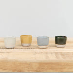 WRF Lab Ceramics Ceramic Cup in Wreath Ash Mist and Mustard