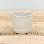 Ceramic Cup in Wreath Black Ash White Mist Blue and Mustard Yellow by WRF Lab Ceramics 