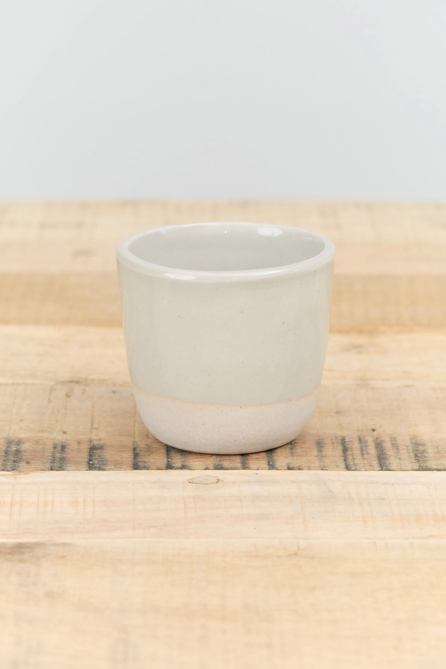 Ceramic Cup in Wreath Black Ash White Mist Blue and Mustard Yellow by WRF Lab Ceramics 