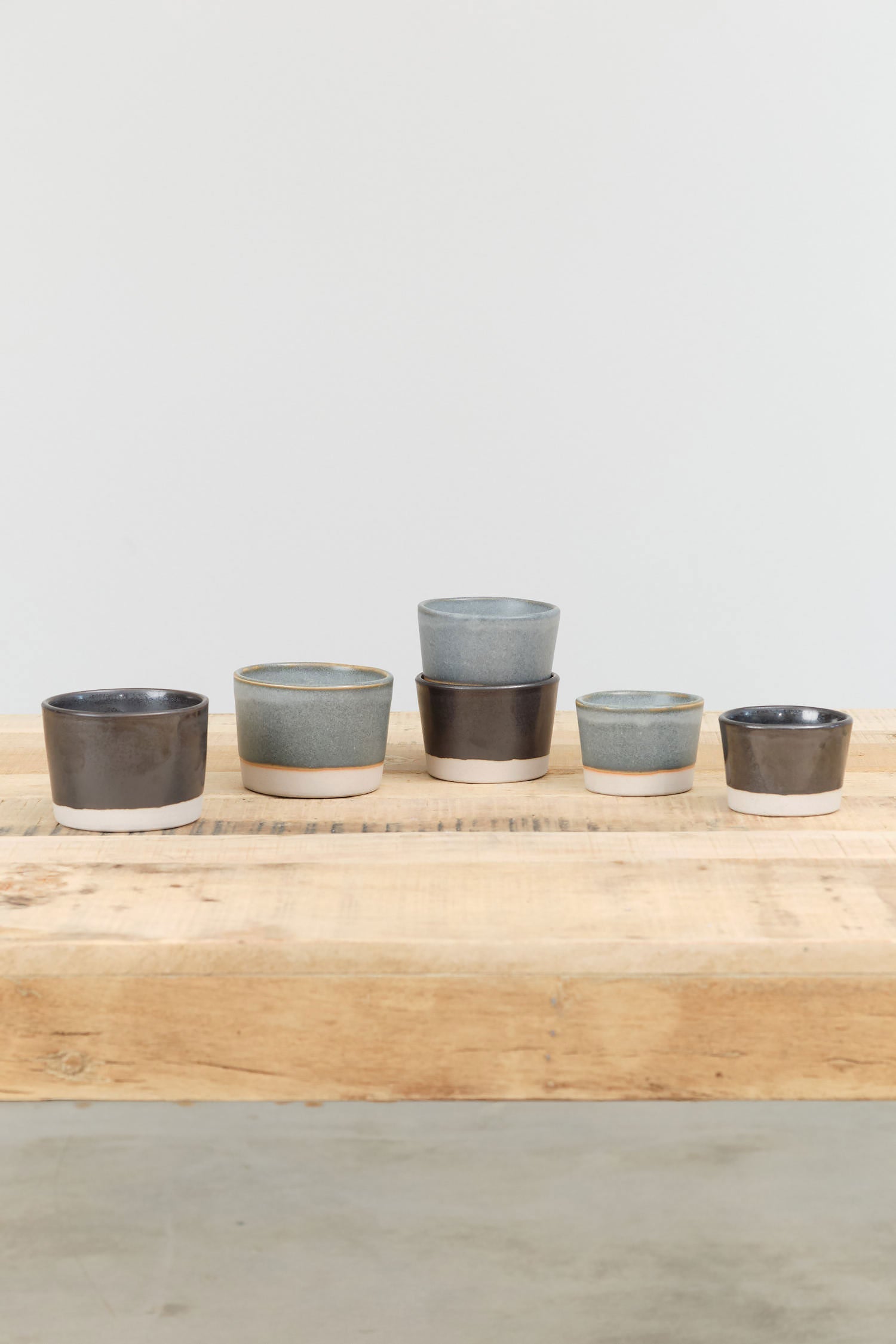 WRF Lab Ceramics Large Multi Purpose Vessel in Ash and Black