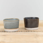 WRF Lab Ceramics Large Multi Purpose Vessel in Ash Blue and Black Glaze 