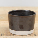 WRF Lab Ceramics Pottery Small Multi Purpose Vessel in Ash and Black Glaze 