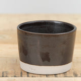 WRF Lab Ceramics Pottery Small Multi Purpose Vessel in Ash and Black Glaze 