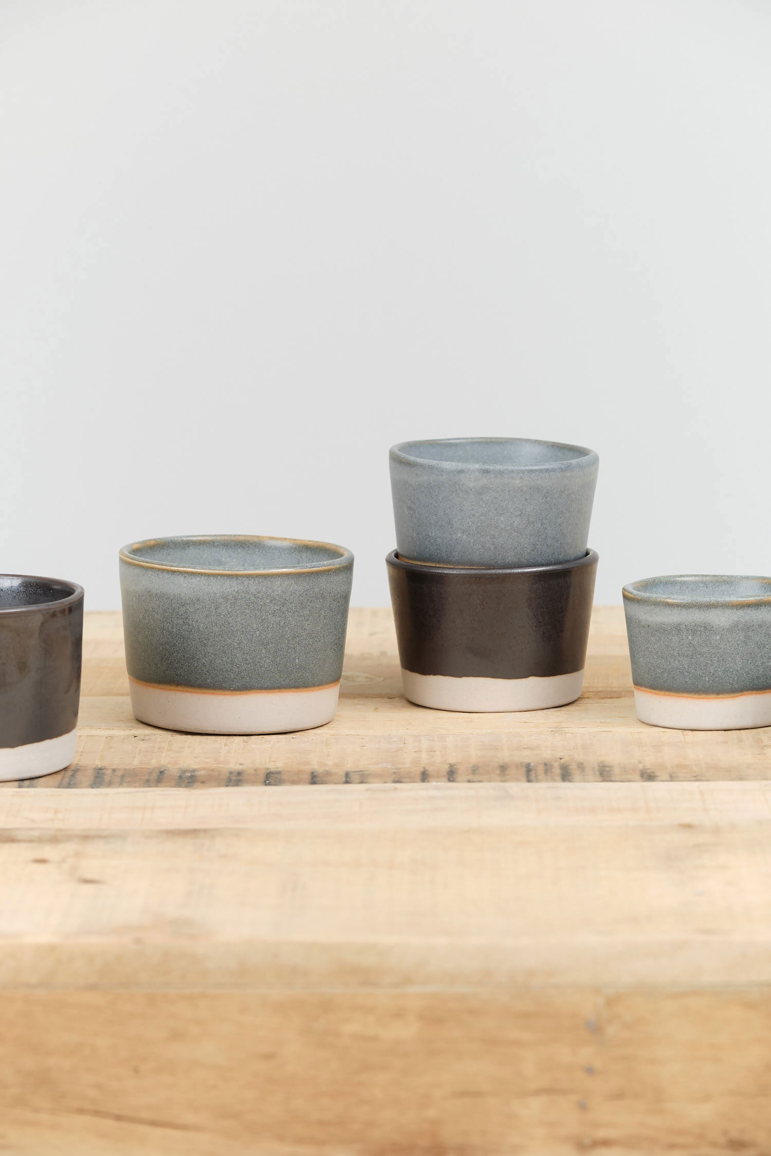 WRF Lab Ceramics Small Multi Purpose Vessel in Ash and Black 