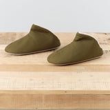 ABE Sangyo Accessories Slippers ABE Lined Room Bootie in Olive Olive / Medium