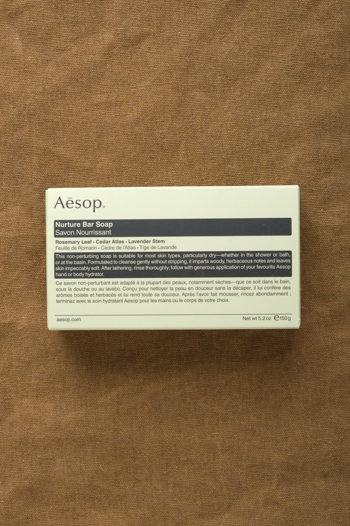 Aseop 5.2 oz Nurture Soap Bar Rosemary Leaf, Cedar Atlas, and Lavender Stem