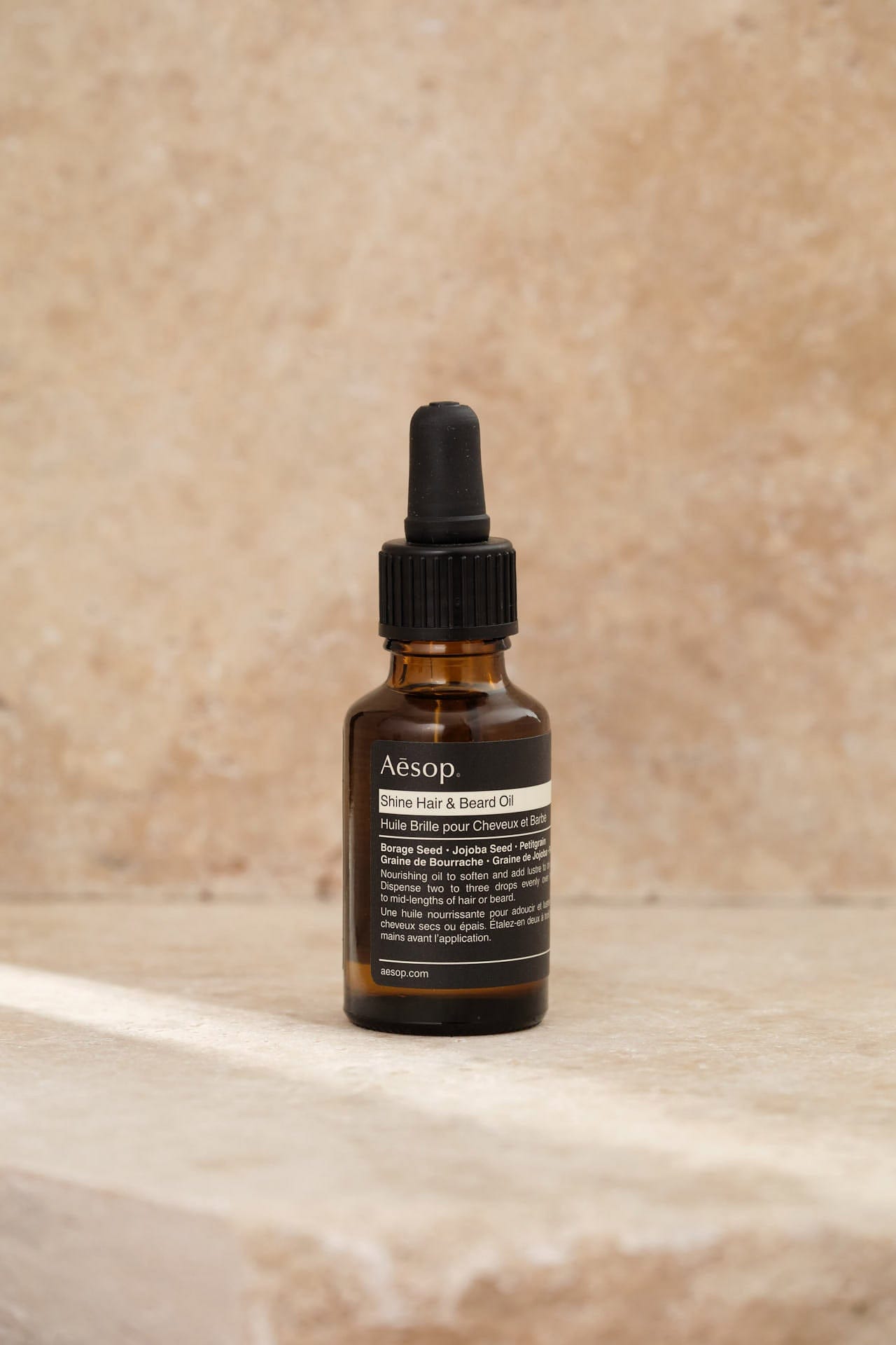 Aesop Beauty Hair Shine Hair and Beard Oil Green/Floral/Citrus / 0.8 fl oz