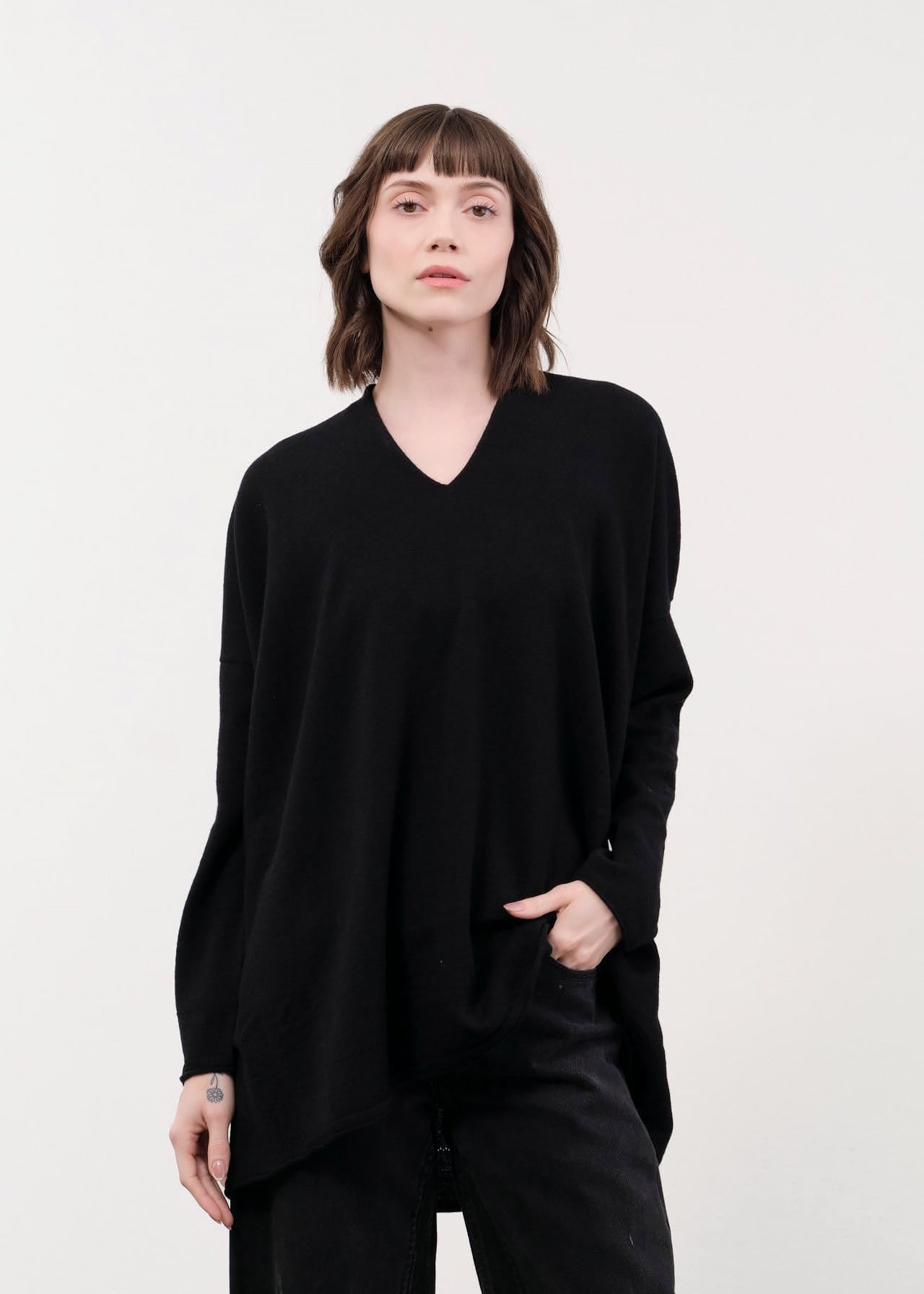 Pas de Calais Apparel Womens Sweaters Airy Wool Tunic Pullover