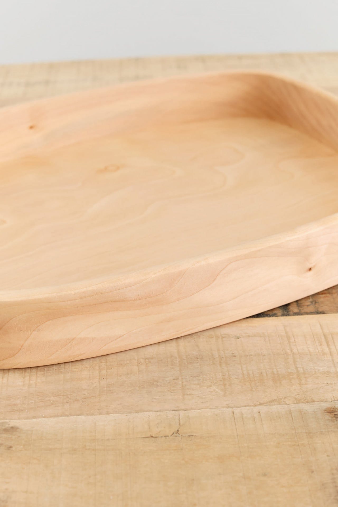 Aizawa Wood Works Home Bath Organization Tochi Wooden Bandsaw Tray Horse Chestnut / 14" L X 10.75" W X 2" H