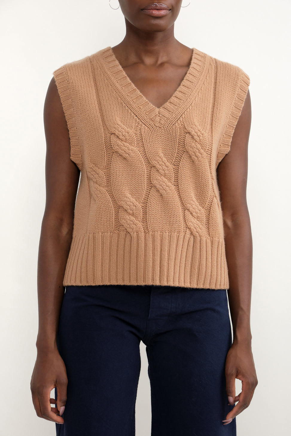 Front of Cable Knit Vest