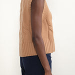 Side of Cable Knit Vest