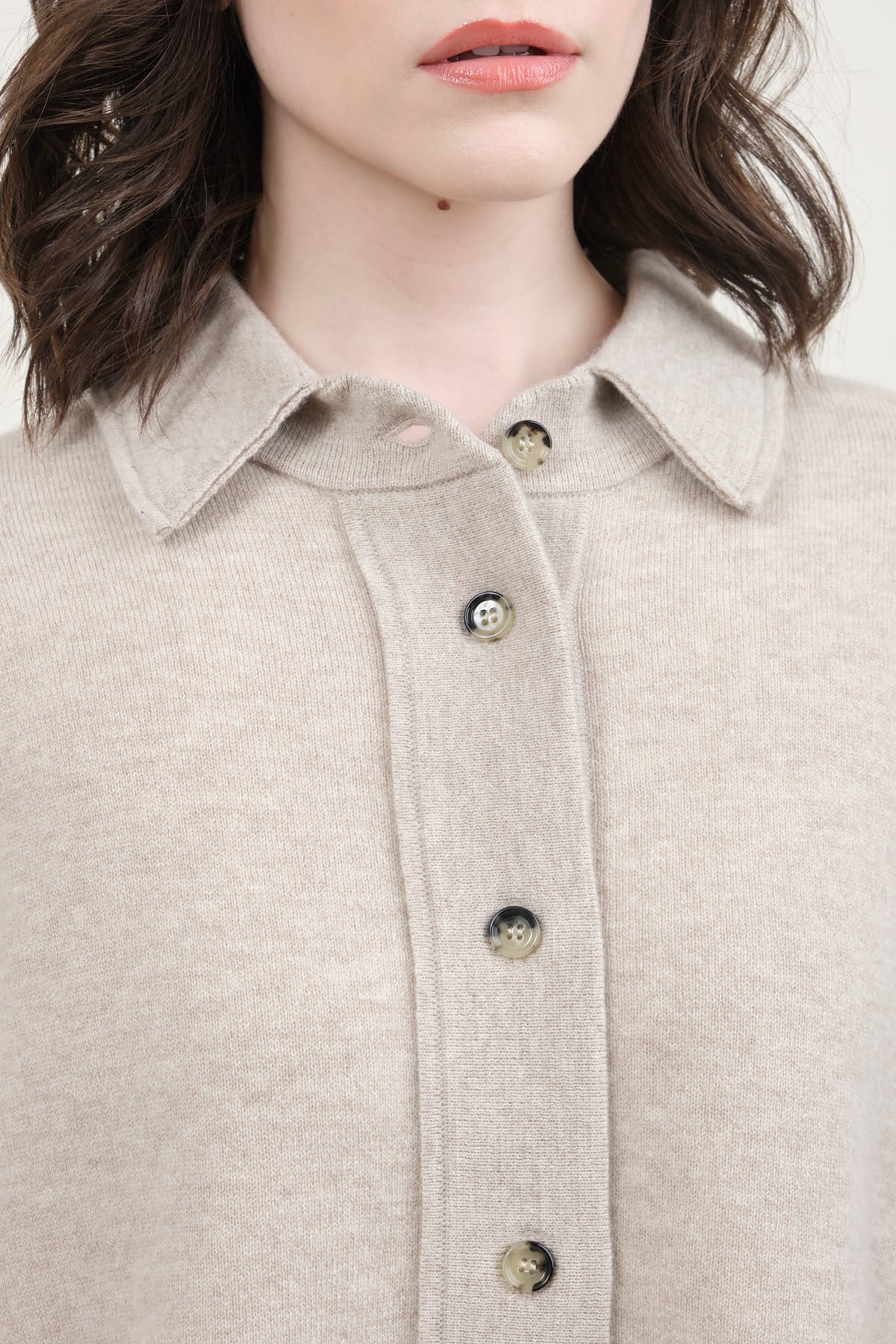 Placket on Shirt Jacket in Tan