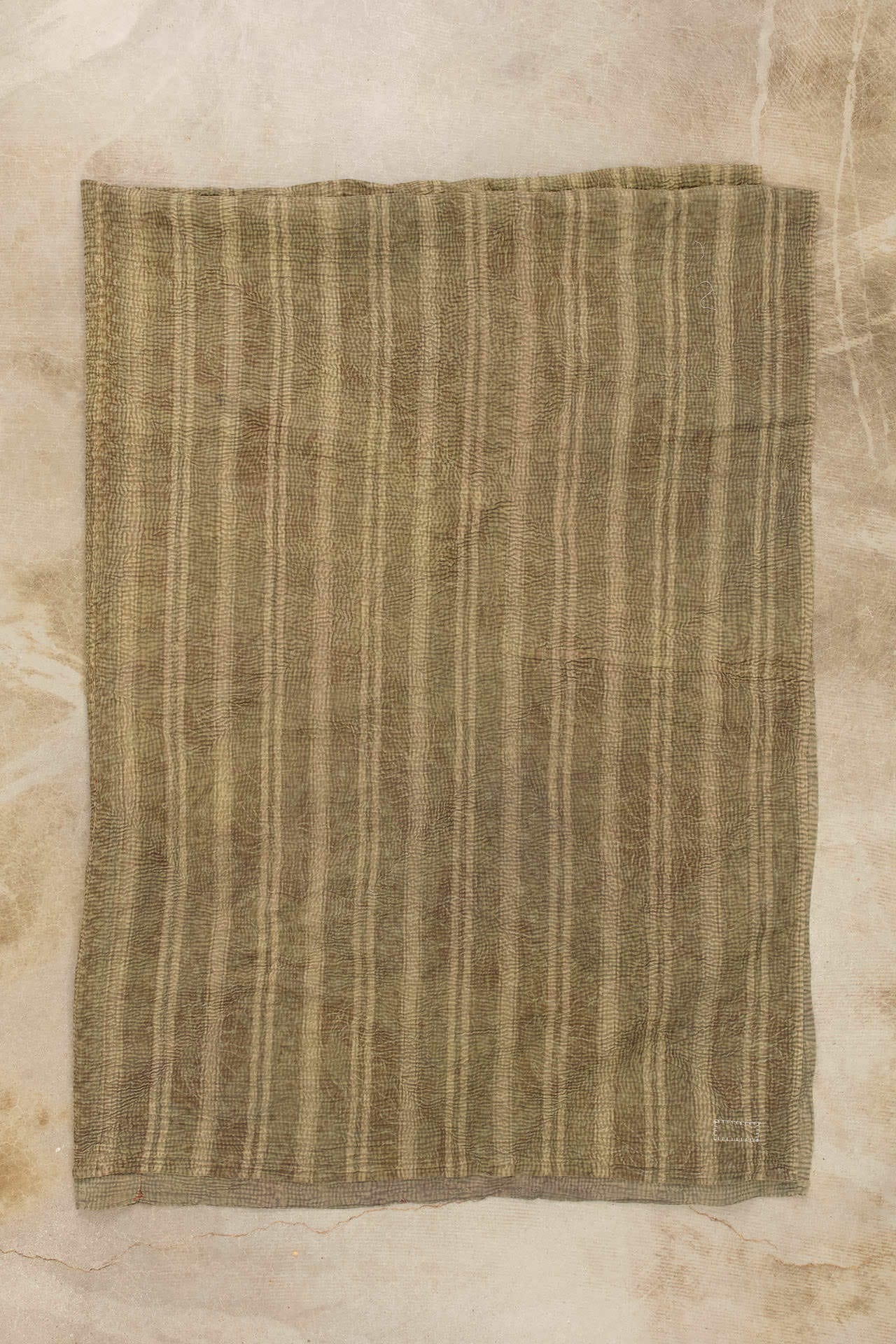 Aloka Home Bedding Arturo Vintage Coverlet Repurposed Textile / 90" L X 66" W