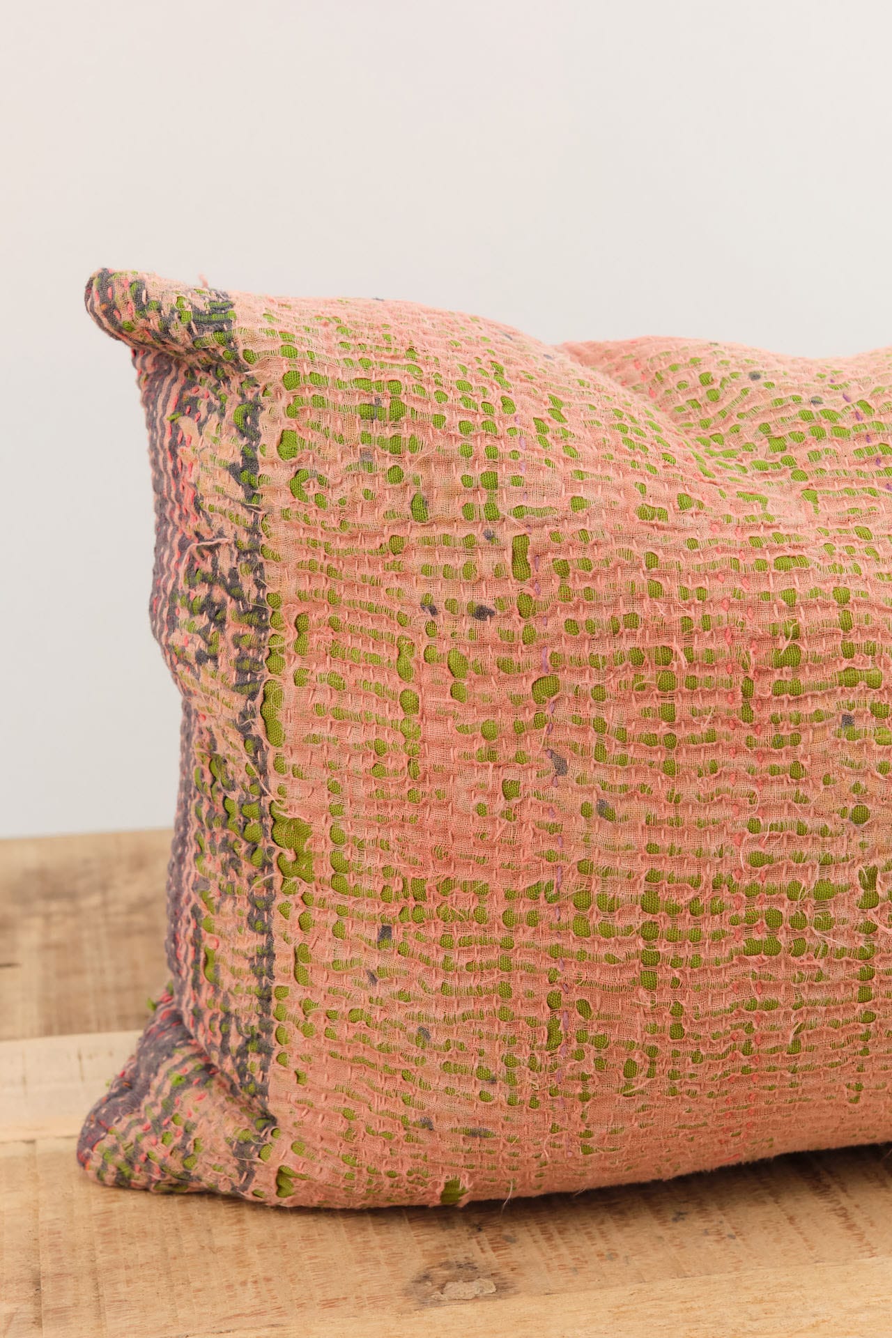 Aloka Home Pillows Aspyn Pillow Repurposed Textile / 14" L X 20" W