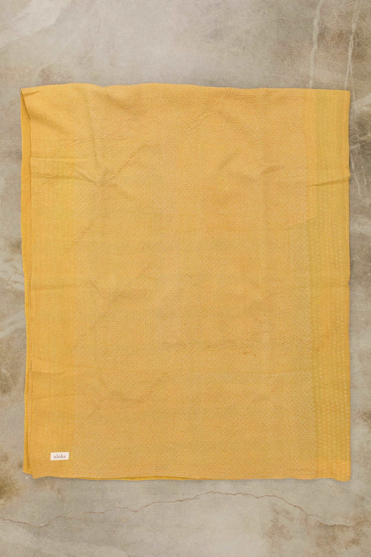Aloka Home Bedding Cosette Vintage Coverlet Repurposed Textile / 85" L X 72" W