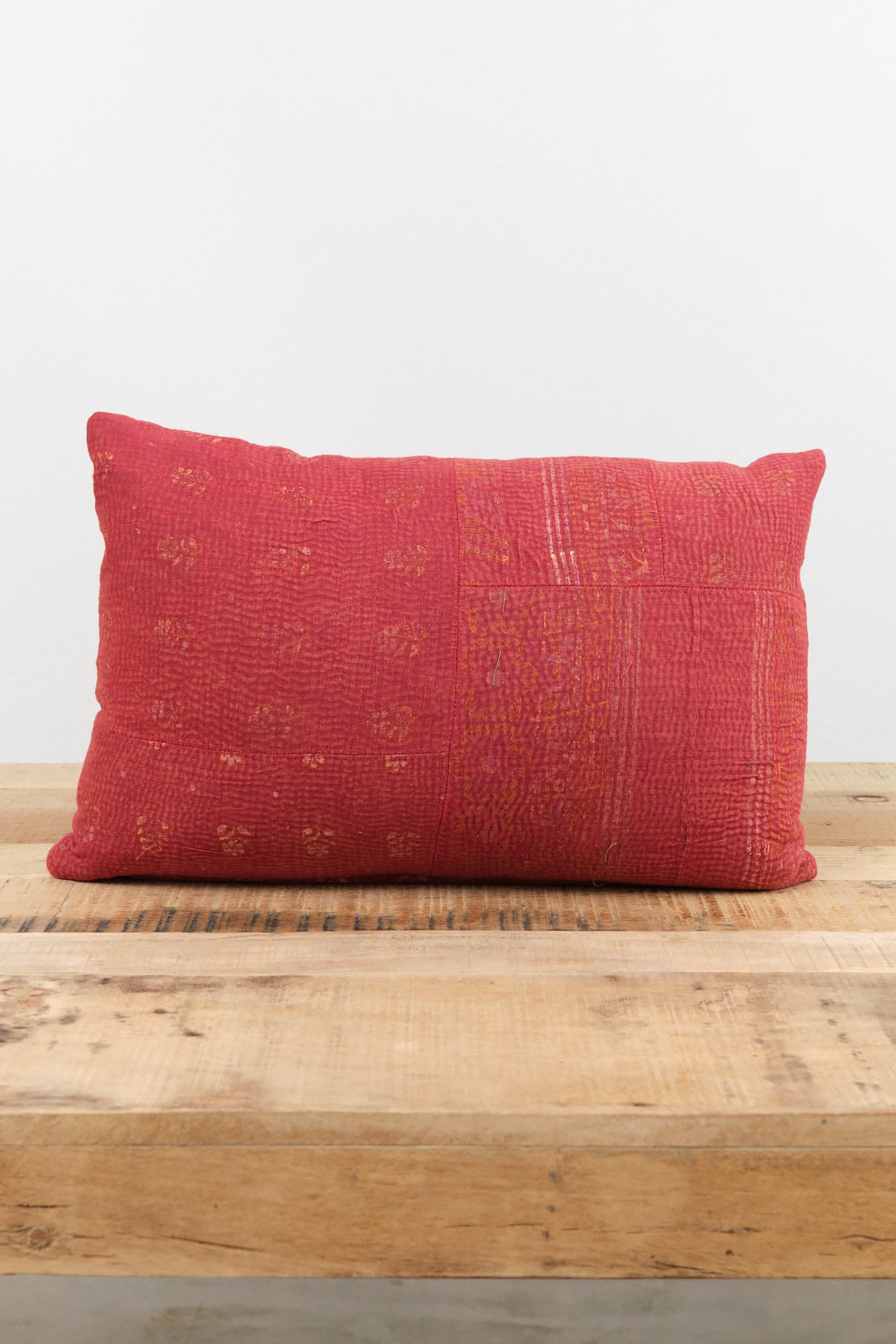 Aloka Home Pillows Davey Mosaic Pillow #1 Repurposed Textile / 14" L X 20" W