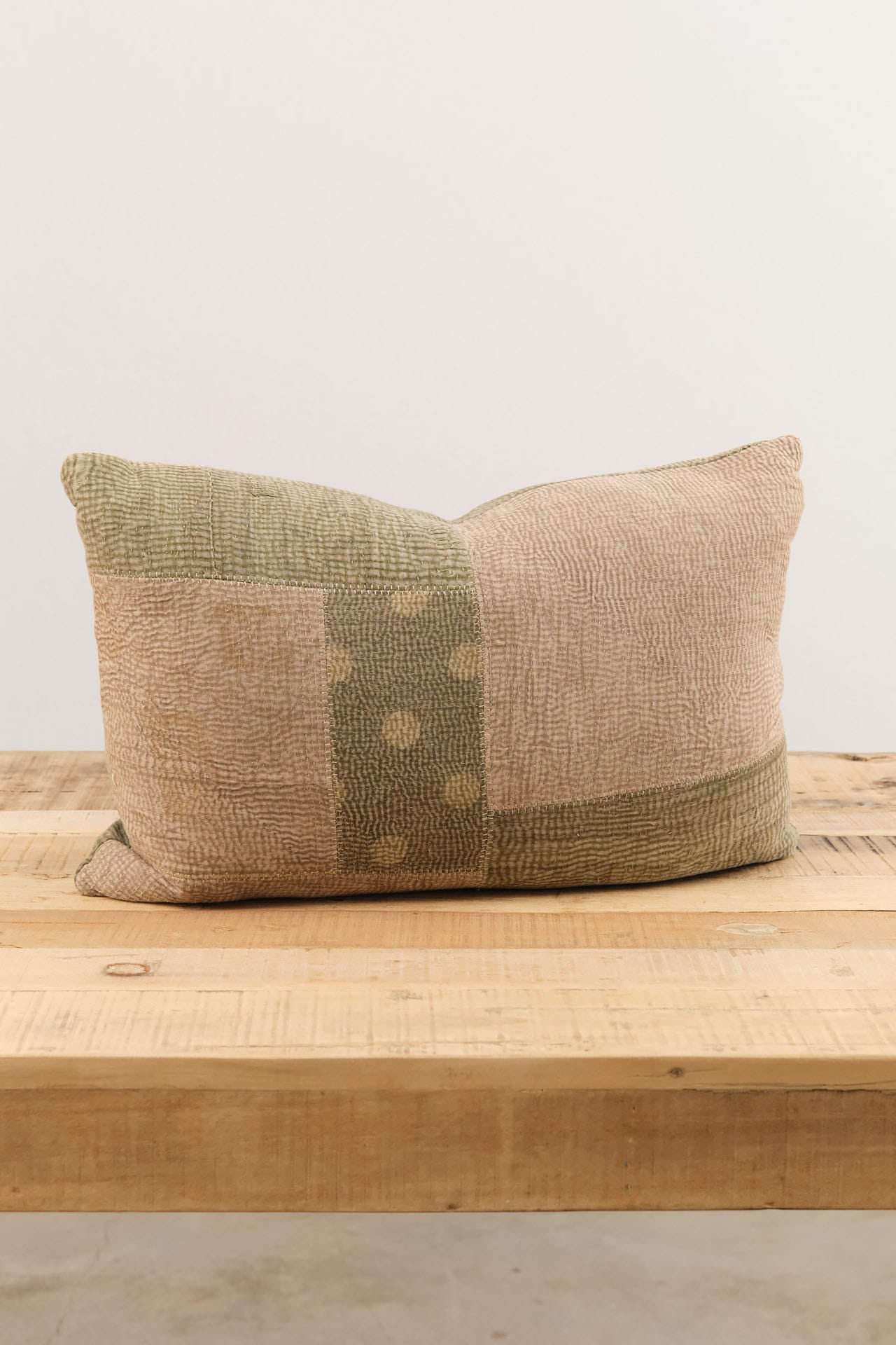 Aloka Home Pillows Fauna Mosaic Pillow #1 Repurposed Textile / 14" L X 20" W