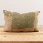 Aloka Home Pillows Fauna Mosaic Pillow #1 Repurposed Textile / 14" L X 20" W