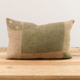 Aloka Home Pillows Fauna Mosaic Pillow #1 Repurposed Textile / 14" L X 20" W