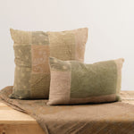 Aloka Home Pillows Fauna Mosaic Pillow #2 Repurposed Textile / 22" L X 22" W