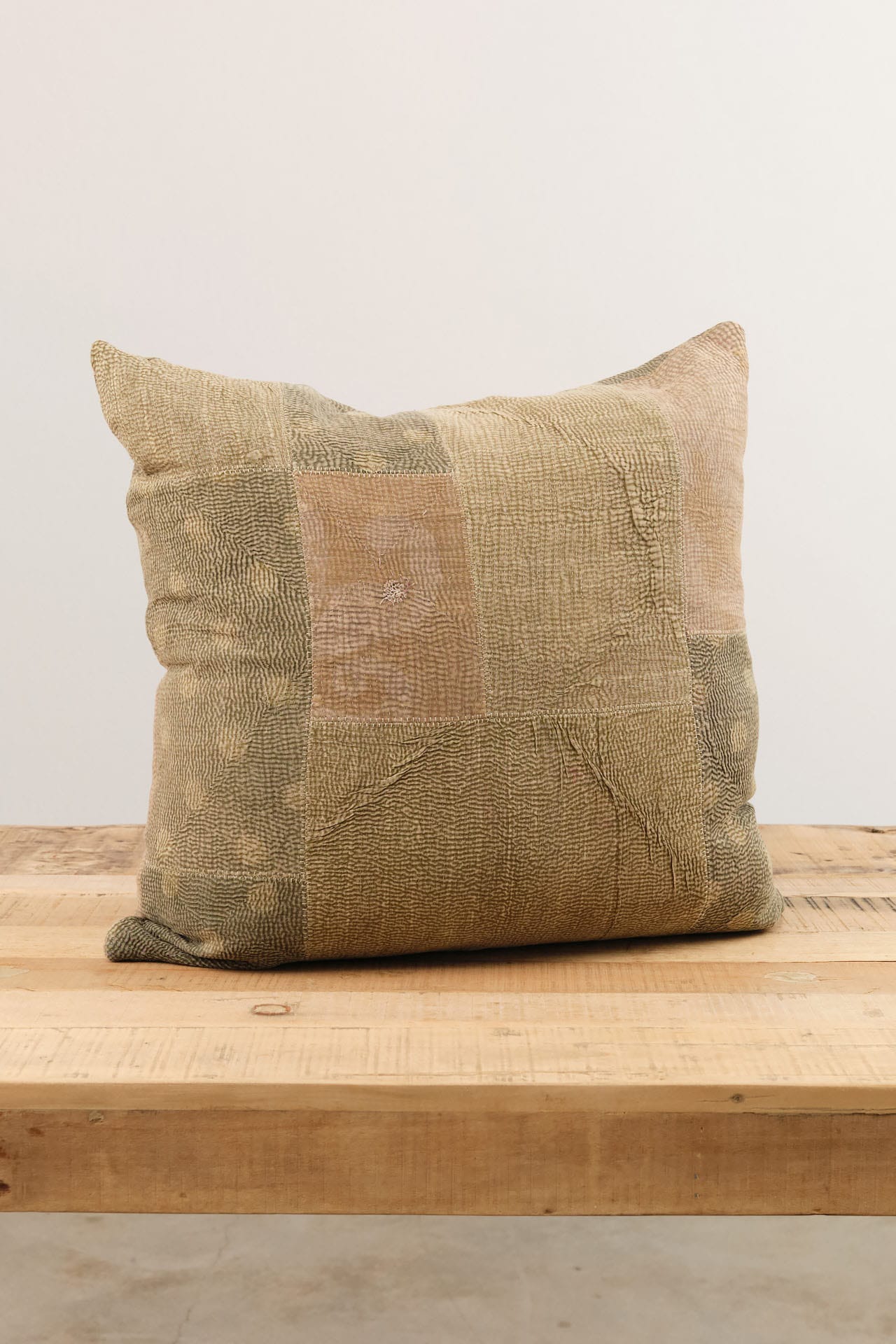 Aloka Home Pillows Fauna Mosaic Pillow #2 Repurposed Textile / 22" L X 22" W
