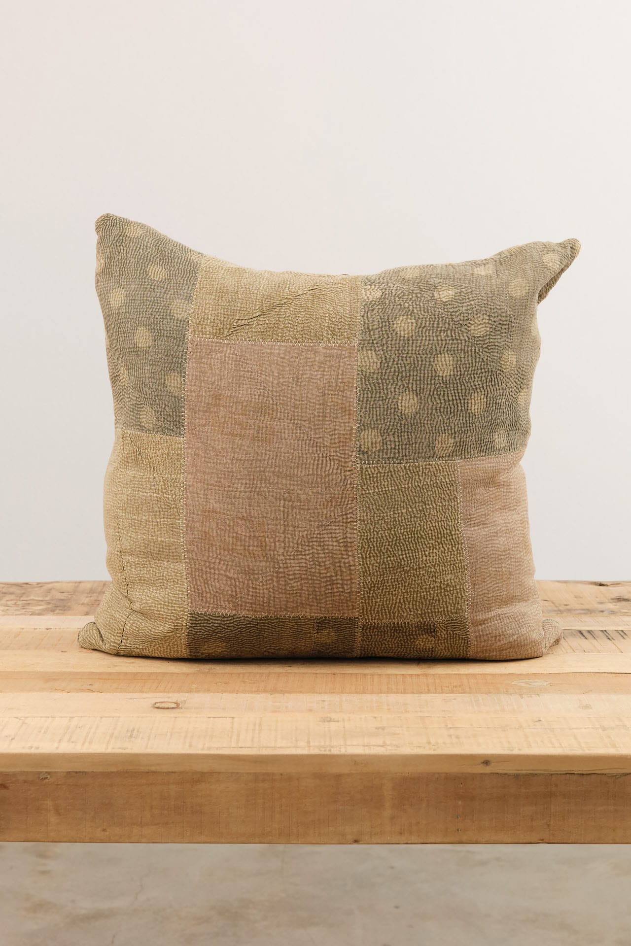 Aloka Home Pillows Fauna Mosaic Pillow #2 Repurposed Textile / 22" L X 22" W