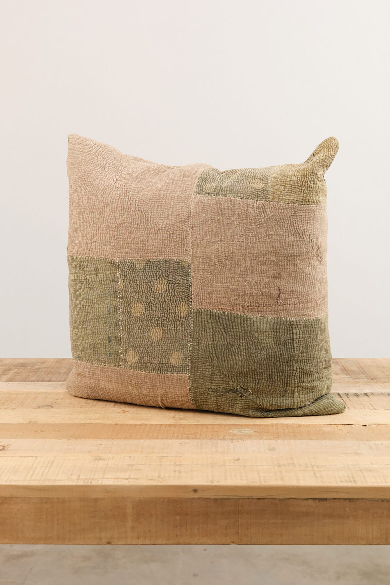 Aloka Home Pillows Fauna Mosaic Pillow #4 Repurposed Textile / 22" L X 22" W